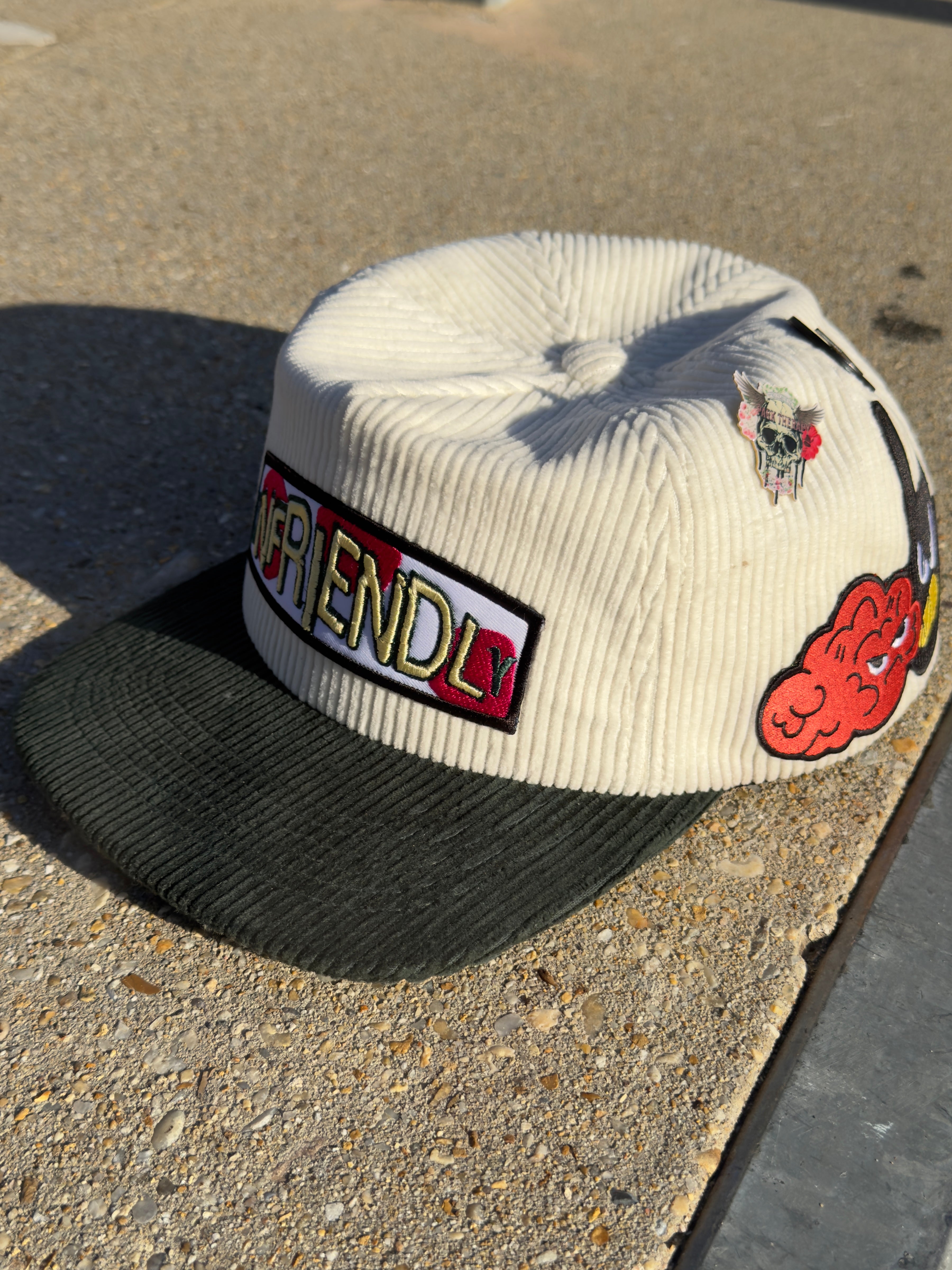 Unfriendly Snapback (2 pins included)